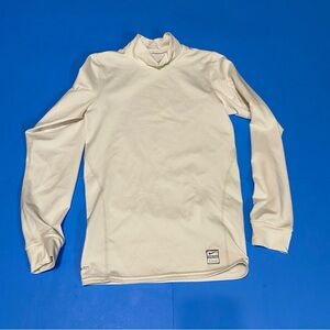 Nike White Turtleneck Sweater Knit Classic